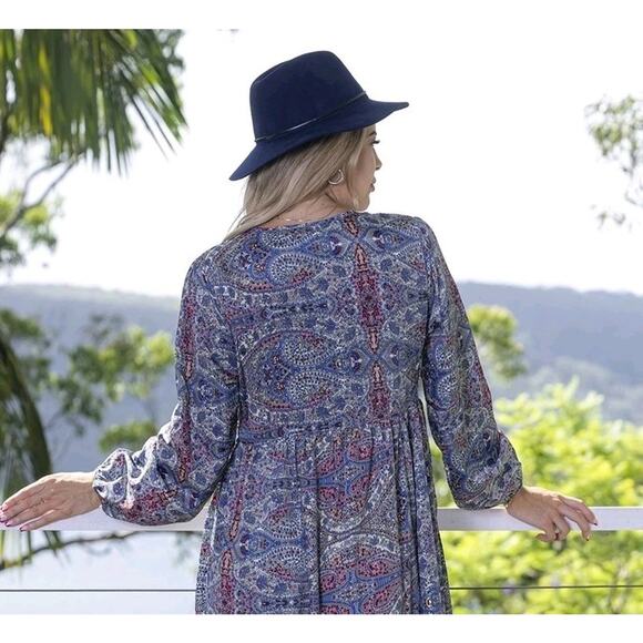 Cienna Livia Silk Maxi Relaxed Fancy Dress Small - Picture 3 of 6
